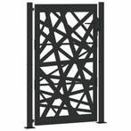 Poort 105x155cm Zwart - Retourdeal - Tuinliefhebbers!, Met poort, Nieuw, Ophalen of Verzenden, Tuinhek