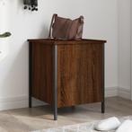 vidaXL Opbergbankje 40x42,5x50 cm bewerkt hout bruin, Huis en Inrichting, Banken | Voetenbanken en Poefen, Verzenden, Nieuw