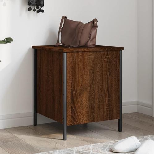 vidaXL Opbergbankje 40x42,5x50 cm bewerkt hout bruin, Huis en Inrichting, Banken | Voetenbanken en Poefen, Nieuw, Verzenden