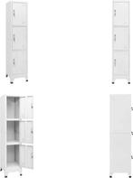 vidaXL Lockerkast met 3 vakken 38x45x180 cm - Lockerkast -, Ophalen of Verzenden, Nieuw