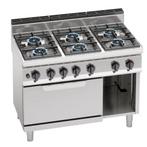 GGM Gastro | Gasfornuis - 42 kW - 6-pits - incl. statische |, Witgoed en Apparatuur, Fornuizen, Verzenden, Nieuw, Inbouw