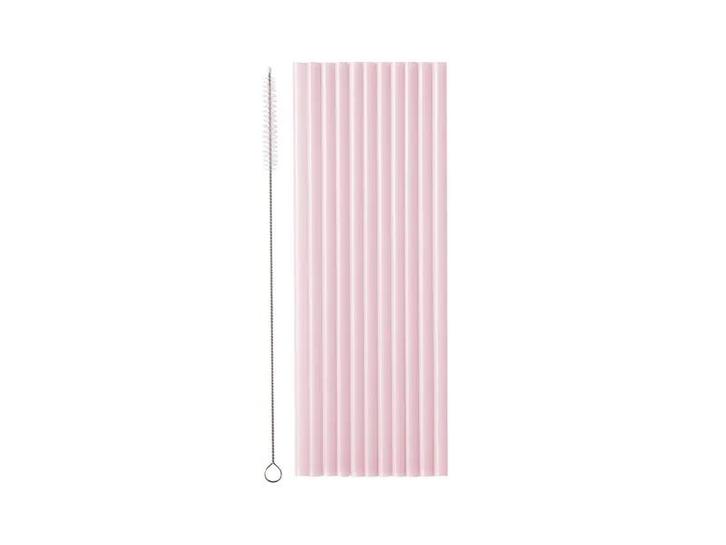 Plastic Rietjes Roze Herbruikbaar 23cm (12st), Hobby en Vrije tijd, Feestartikelen, Nieuw, Ophalen of Verzenden