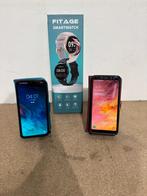 Twee Samsung smartphones, Gebruikt