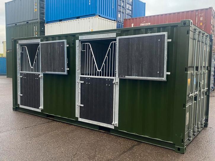 Nieuwe stal containers 20ft/30ft/40ft, Dieren en Toebehoren, Stalling en Weidegang, Stalling, 2 of 3 paarden of pony's