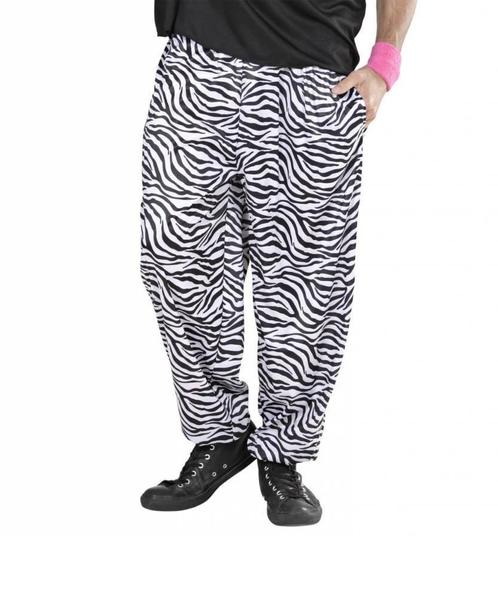 Baggy broek 80s zebra, Kleding | Heren, Carnavalskleding en Feestkleding, Nieuw, Ophalen of Verzenden