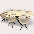 Crema Marfil Eetkametafel  Marmer, Huis en Inrichting, Nieuw