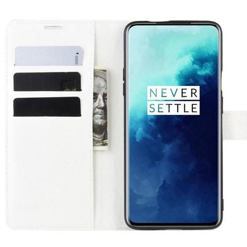 ProGuard OnePlus 7T Pro Wallet Flip Case Wit, Telecommunicatie, Mobiele telefoons | Hoesjes en Frontjes | Overige merken, Nieuw