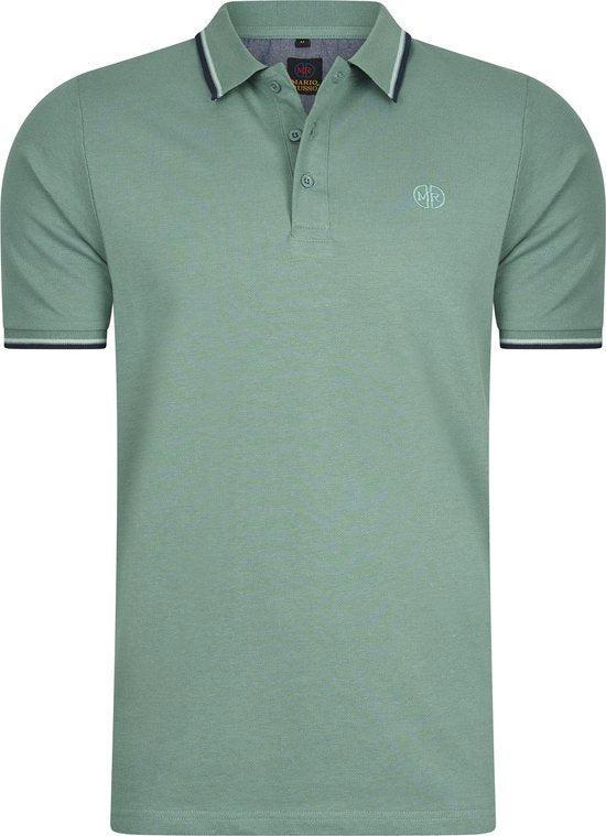 2dekans | Mario Russo Polo shirt Edward Voor Heren - Katoen, Kleding | Heren, Polo's, Zo goed als nieuw, Maat 52/54 (L), Ophalen of Verzenden