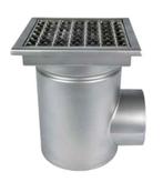 Afvoerput | 30x30cm | zij uitloop | RVS 316 | Inc vuilkor..., Verzenden, Nieuw in verpakking