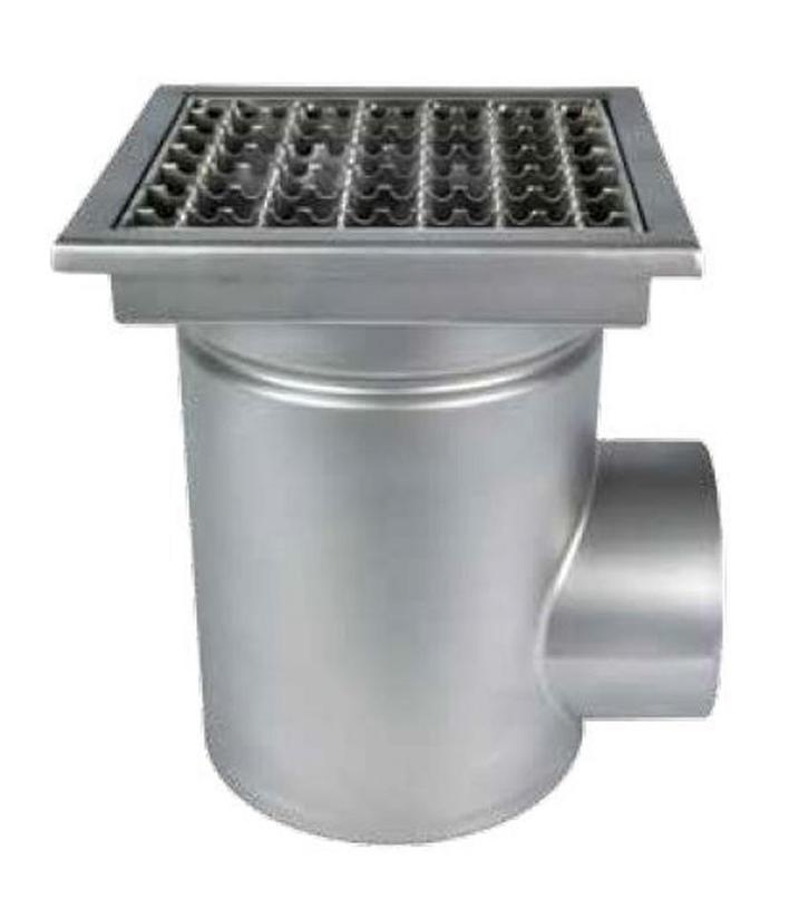 Afvoerput | 30x30cm | zij uitloop | RVS 316 | Inc vuilkor..., Zakelijke goederen, Horeca | Meubilair en Inrichting, Verzenden