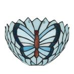 Tiffany vlinder wandlamp - B 25 CM x H 14 CM (Art. 8251), Verzenden, Nieuw