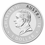 Australië. 2024 1 oz $1 AUD Australian Silver Kangaroo Coin, Postzegels en Munten