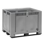 Kunststof Palletbox Grijs 1200 x 1000 x 870 mm 3 sleden -, Doe-het-zelf en Verbouw, Hout en Planken, Verzenden, Nieuw