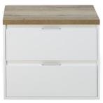 Porto Badmeubelset 70 cm - Wit Hoogglans - Wastafelbovenblad, Ophalen of Verzenden, Nieuw