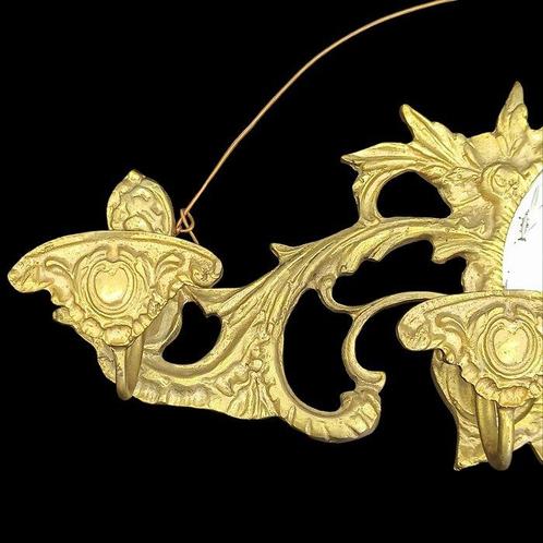 Spiegel - Metaal, Gouden brood - Barokstijl kapstok, Antiek en Kunst, Antiek | Overige Antiek
