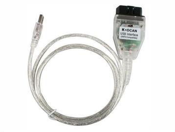 BMW INPA OBD2 kabel, K+D CAN met knop, USB met software  NU