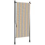 Zonnescherm 120x270 geel/wit | retourdeal | 42%, Tuin en Terras, Zonneschermen, Nieuw, Minder dan 250 cm, 150 tot 300 cm, Rolluik