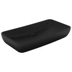 Wastafel Matzwart 71x38cm - Retourdeal - 59% Korting!, Nieuw, Minder dan 100 cm, Wasbak of Wastafel, 25 tot 50 cm