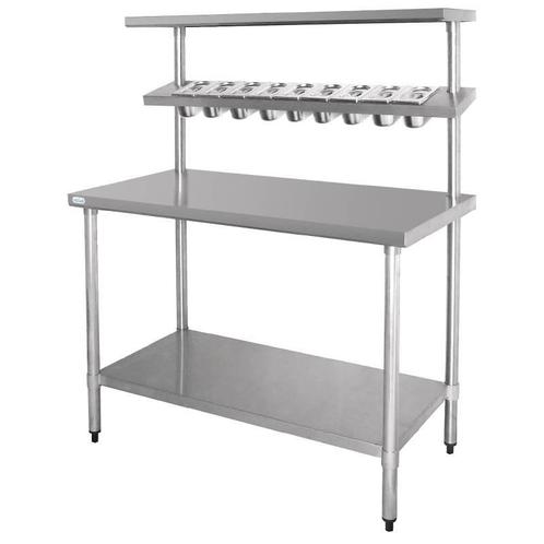 RVS Werktafel | Wandplank | 120 x 150 x 60 cm Vogue, Zakelijke goederen, Horeca | Meubilair en Inrichting, Verzenden
