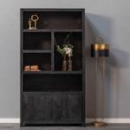 Wandkast Mangohout Evan 120 (5 Open Vakken, 2 Deuren), Verzenden, Nieuw