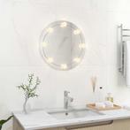 vidaXL Wandspiegel met LED-lampen rond glas, Verzenden, Nieuw