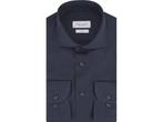 Profuomo Travel Overhemd - Lange Mouwen - Stretch - Blauw, Verzenden, Nieuw
