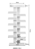 Smalle Schoenenkast met 12 Open Vakken – Wit, Huis en Inrichting, Kasten | Schoenenkasten, Verzenden, Nieuw