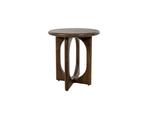 Salontafel Zodiac rond mangohout Ø50 cm - Walnoot, Huis en Inrichting, Tafels | Salontafels, Ophalen of Verzenden, Nieuw