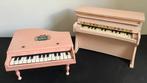 naamloos - Speelgoed -2 pianos in roze gelakt hout -