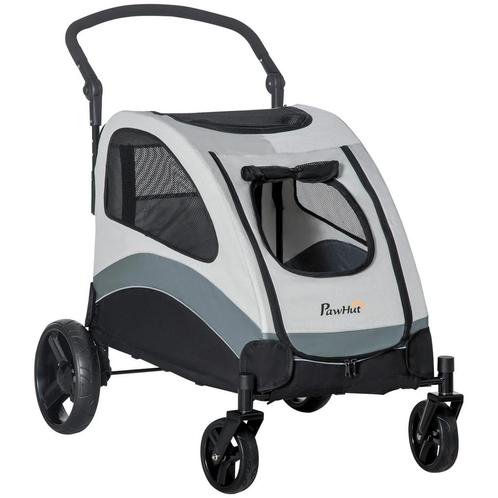 TRUUSK Hondenwagen 4 Wielen - Netvenster - Zijtas - Opvouwba, Dieren en Toebehoren, Honden-accessoires, Nieuw, Verzenden