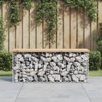 vidaXL Tuinbank schanskorfontwerp 103x31,5x42 cm massief, Tuin en Terras, Verzenden, Nieuw