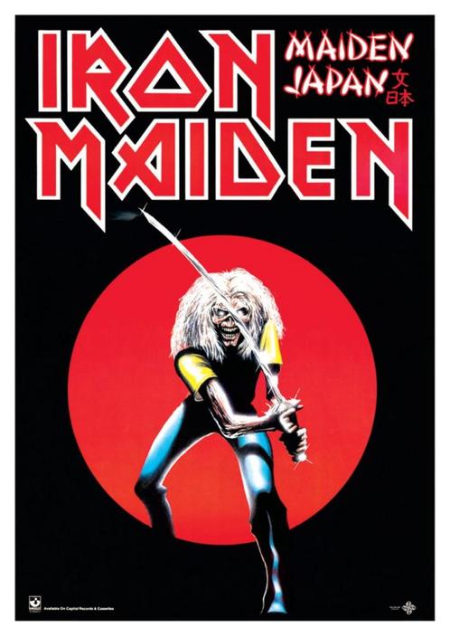 Posters - Poster Iron Maiden - Made in Japan, Verzamelen, Muziek, Artiesten en Beroemdheden, Zo goed als nieuw, Verzenden