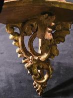 Wandrek - Verguld hout - Antieke hoekplank