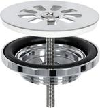 Differnz Afvoerplug Chroom – Afvoerstop voor Wastafel – Ø 64, Doe-het-zelf en Verbouw, Sanitair, Verzenden, Nieuw