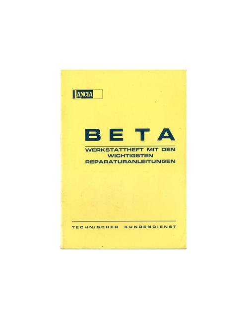 1973 LANCIA BETA WERKPLAATSHANDBOEK DUITS, Auto diversen, Handleidingen en Instructieboekjes