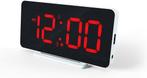 Caliber HCG022 - Slim-line wekker met USB - Wit, Witgoed en Apparatuur, Wekkers, Verzenden, Nieuw
