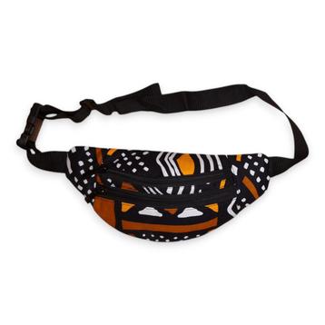 Afrikaanse print heuptasje / Fanny pack - Bruin Zwarte Bogol beschikbaar voor biedingen