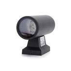 LED Wandlamp rond Up en Down light 2x GU10 Zwart IP65, Ophalen of Verzenden, Nieuw, Aluminium