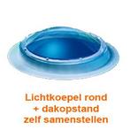 Vierwandig ronde lichtkoepel acrylaat dagmaat 120cm, Doe-het-zelf en Verbouw, Glas en Ramen, Nieuw, Verzenden