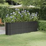 vidaXL Plantenbak 224x40x68 cm gepoedercoat staal, Tuin en Terras, 100 cm of meer, Verzenden, Nieuw, Metaal