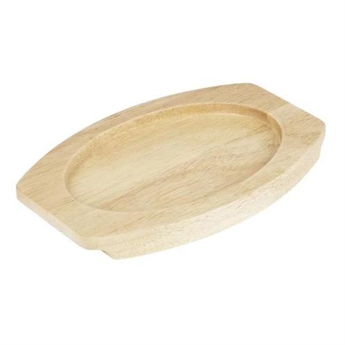 Hevea bord voor gietijzeren ovale orenschotel | 230x135mm, Zakelijke goederen, Horeca | Overige, Verzenden