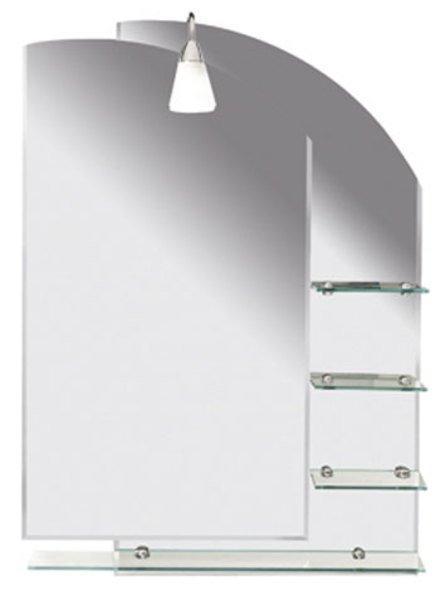 Badkamerspiegel Sapho Wega 65x90 cm met Planchetten Glas, Doe-het-zelf en Verbouw, Sanitair, Bad, Nieuw, Ophalen of Verzenden