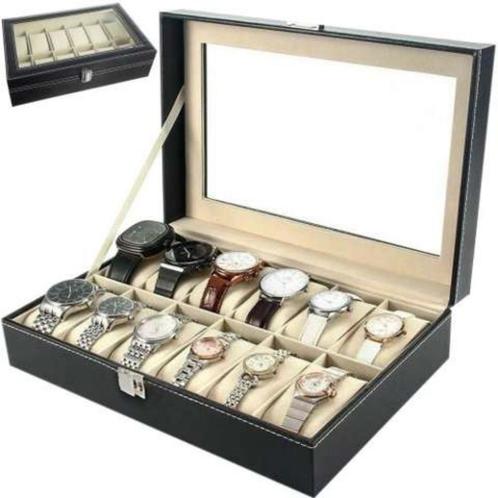 Ruhhy Horloge-Organizer met 12 Vakken - Stijlvol en Veili..., Huis en Inrichting, Woonaccessoires | Kapstokken, Nieuw, Ophalen of Verzenden