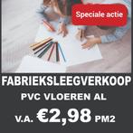 FABRIEKSLEEGVERKOOP! Diverse PVC vloeren v.a. 2,98 pm2!, Huis en Inrichting, Stoffering | Vloerbedekking, Nieuw, Pvc, Overige typen