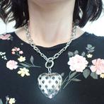 Zilveren anker schakel ketting met hanger; ZINZI | 44 cm, Sieraden, Tassen en Uiterlijk, Kettingen, Ophalen of Verzenden, Gebruikt