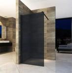 Douchewand 88 x 200 cm mat zwarte profielen en rookglas 8, Ophalen of Verzenden, Nieuw, Glas, Bad