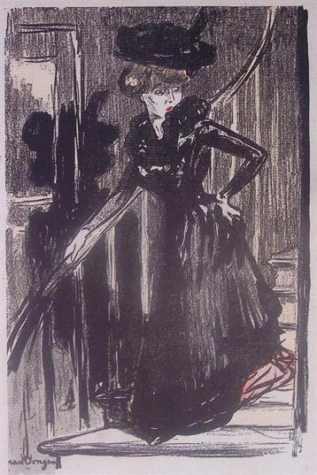 Trap - Litho Kees van Dongen (lijst optie, lithos) beschikbaar voor biedingen