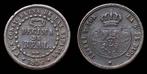 Spanje. Isabella II,. Decima de Real, Segovia 1853. (Zonder