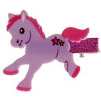 Haarclipje met glitters pony lila - 6 cm NIEUW, Nieuw, Ophalen of Verzenden, Paars