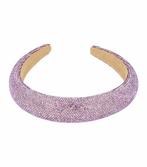 Haarband Diadeem Dik Glitter Paars, Nieuw